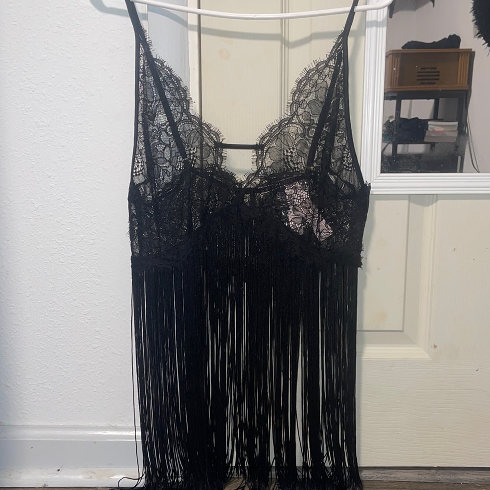 COPY - Gorgeous black fringe Lingerie